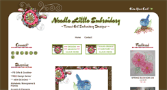 Desktop Screenshot of needlelittleembroidery.com
